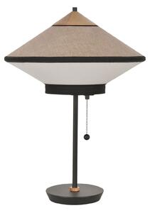 Stolové Lampa Forestier, Cymbal S, Béžová, Obývacia izba, Tkanina / Textil, Dizajnový