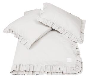 Cotton & Sweets Margaret posteľné obliečky z prémiovej saténovej bavlny - bledošedá Velkosť: 200x220cm