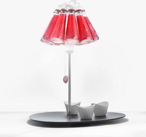 Stolové Lampa Ingo Maurer, Campari Bar, Červená, Obývacia izba, Sklo, Dizajnový
