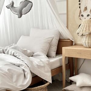 Cotton & Sweets Minimal posteľné obliečky z prémiovej saténovej bavlny - bledošedá Velkosť: 140x200cm