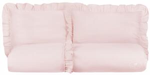 Cotton & Sweets Boho posteľné obliečky zo saténovej bavlny 140x200cm pudrovo ružová