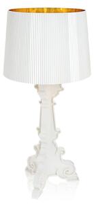 Stolové Lampa Kartell, Bourgie, stmievateľné, Biela, Obývacia izba, Plast, Dizajnový