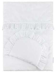 Cotton & Sweets Boho detské obliečky do postieľky zo saténovej bavlny s výplňou biela Velkosť: 50 x 65cm