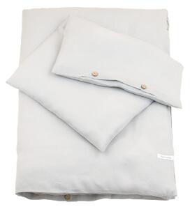 Cotton & Sweets Pure Nature detské obliečky 100x135cm zo 100% ľanu bledo šedá