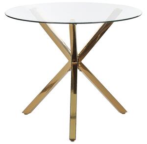 Okrúhly jedálenský stôl Sharity (zlatá) (pre 4 osoby). Vlastná spoľahlivá doprava až k Vám domov. 1075816