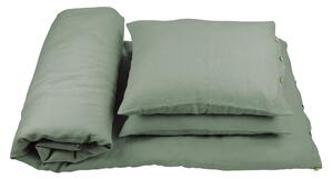 Cotton & Sweets Pure Nature posteľné obliečky 140x200cm zo 100% ľanu olivová