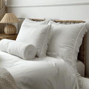 Cotton & Sweets Boho twist posteľné obliečky 100x135cm zo saténovej bavlny - biela