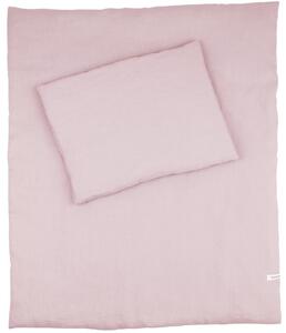 Cotton & Sweets Pure Nature detské obliečky do postieľky s výplňou zo 100% ľanu ružová Velkosť: 50 x 65cm