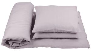 Cotton & Sweets Pure Nature posteľné obliečky 140x200cm zo 100% ľanu šedá