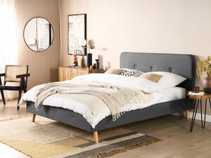 Manželská posteľ 160 cm Renza (sivá) (s roštom). Vlastná spoľahlivá doprava až k Vám domov. 1080337