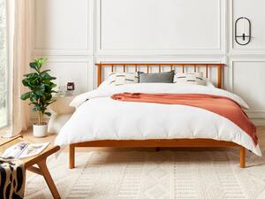 Manželská posteľ 160 cm Barza (svetlé drevo). Vlastná spoľahlivá doprava až k Vám domov. 1080335