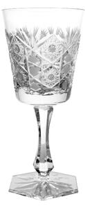 Bohemia Crystal Ručne brúsený pohár na víno Razno 180 ml (sada 6 kusov)