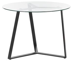 Okrúhly jedálenský stôl Kebza (čierna). Vlastná spoľahlivá doprava až k Vám domov. 1080645