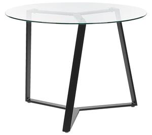 Okrúhly jedálenský stôl Kebza (čierna). Vlastná spoľahlivá doprava až k Vám domov. 1080645