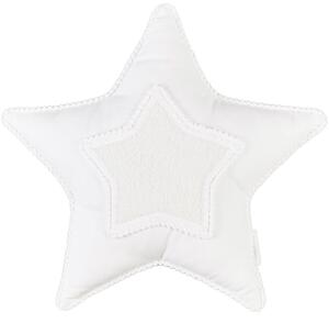 Cotton & Sweets Boho Star dekoračný vankúš hviezda biely