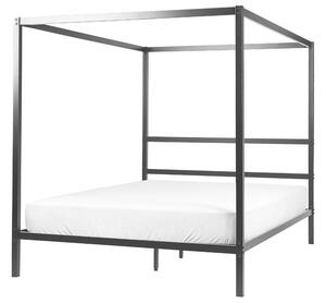 Manželská posteľ 160 cm Lesta (čierna). Vlastná spoľahlivá doprava až k Vám domov. 1080911