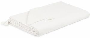 Cotton & Sweets Obojstranná deka mušelín a umelá kožušina biela Velkosť: 80x100cm