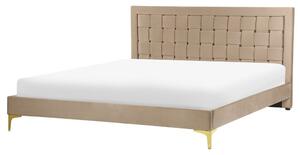 Manželská posteľ 160 cm Linux (béžová). Vlastná spoľahlivá doprava až k Vám domov. 1080953