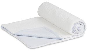 Cotton & Sweets Obojstranná deka mušelín a umelá kožušina bledo modrá Velkosť: 80x100cm