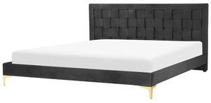 Manželská posteľ 180 cm Linux (čierna). Vlastná spoľahlivá doprava až k Vám domov. 1080957