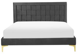 Manželská posteľ 140 cm Linux (čierna). Vlastná spoľahlivá doprava až k Vám domov. 1080955