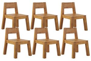 Set 6 ks záhradných stoličiek Livza (svetlé drevo). Vlastná spoľahlivá doprava až k Vám domov. 1080974