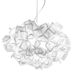 Závesné svietidlá Slamp, CLIZIA, stmievateľné, Biela, Obývacia izba, Plast, Dizajnový