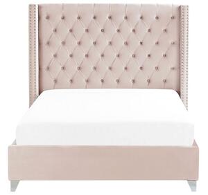 Manželská posteľ 140 cm Lubbka (ružová). Vlastná spoľahlivá doprava až k Vám domov. 1081055