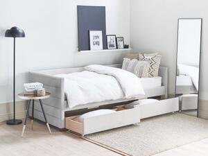 Jednolôžková posteľ 200 x 90 cm Marza (sivá). Vlastná spoľahlivá doprava až k Vám domov. 1081269