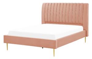 Manželská posteľ 140 cm Marvik (ružová). Vlastná spoľahlivá doprava až k Vám domov. 1081277