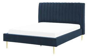 Manželská posteľ 140 cm Marvik (modrá). Vlastná spoľahlivá doprava až k Vám domov. 1081276