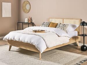 Manželská posteľ 140 cm Monza (svetlé drevo). Vlastná spoľahlivá doprava až k Vám domov. 1081517