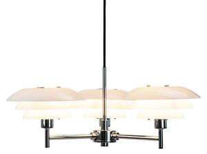 Lustre Dyberg Larsen, DL20, stmievateľné, Metalická, Obývacia izba, Kov, Dizajnový