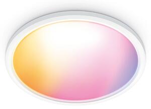 Stropné Lampa WiZ, SuperSlim, stmievateľné, Biela, Obývacia izba, Plast, Moderný