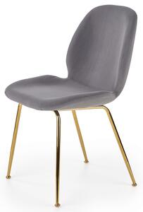Jedálenská stolička SCK-381 sivá/zlatá