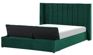 Manželská posteľ 180 cm Noya (zelená) (s roštom) (s úl. priestorom). Vlastná spoľahlivá doprava až k Vám domov. 1081729