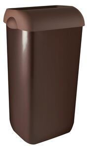 MARPLAST COLORED nástenný odpadkový kôš s vekom 23 l, ABS, hnedý A74201MA-1
