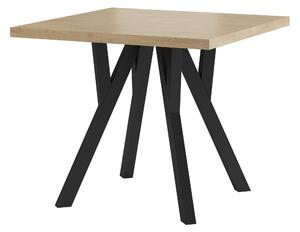 Rozkladací jedálenský stôl Dalmana (dub sonoma + čierna) (pre 4-6 osôb). Vlastná spoľahlivá doprava až k Vám domov. 1091964