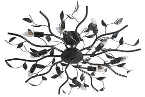 Stropné Lampa Lindby, Yos, stmievateľné, Čierna, Spálňa, Kov, Florentský