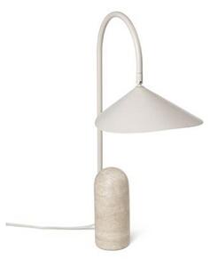 Stolové Lampa ferm LIVING, Arum, Béžová, Obývacia izba, Mramor, Dizajnový