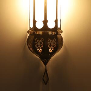 Marocká nástenná lampa Ruya mliečne sklo