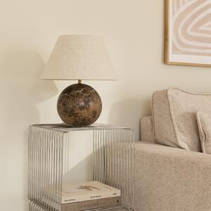 Stolové Lampa Globen Lighting, Hnedá / Hrdzavá, Obývacia izba, Tkanina / Textil, Dizajnový