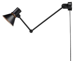 Nástenné Svietidlo Anglepoise, Type 80 W3, Čierna, Obývacia izba, Kov, Dizajnový
