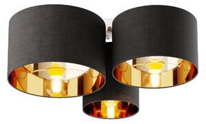 Stropné Lampa Lindby, Laurenz, stmievateľné, Sivá, Obývacia izba, Tkanina / Textil, Moderný