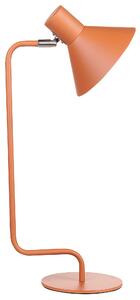 Stolná lampa oranžová kovová 51 cm kužeľovité tienidlo nočná lampa moderný industriálny štýl spálňa obývacia izba kancelária