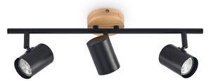 Stropné Lampa Lindby, Xiomara, stmievateľné, Čierna, Obývacia izba, Kov, Moderný