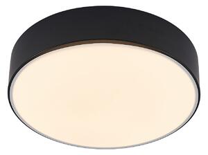 Stropné Lampa Lindby, Simera, stmievateľné, Čierna, Obývacia izba, Plast, Moderný