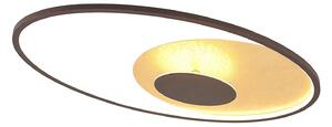 Stropné Lampa Lindby, Feival, stmievateľné, Hnedá / Hrdzavá, Obývacia izba, Kov, Moderný