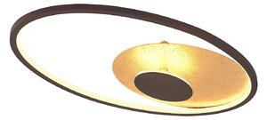 Stropné Lampa Lindby, Feival, stmievateľné, Hnedá / Hrdzavá, Obývacia izba, Kov, Moderný