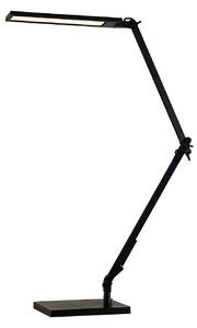 Stolové Lampa Lindby, Antisa, stmievateľné, Čierna, Pracovňa, Plast, Moderný